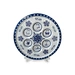 blue and white seder plate
